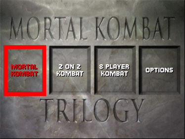 Mortal Kombat Trilogy - Screenshot - Game Select Image