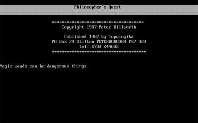 Philosopher's Quest - Screenshot - Game Title Image