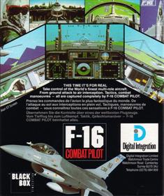 F-16 Combat Pilot - Box - Back Image