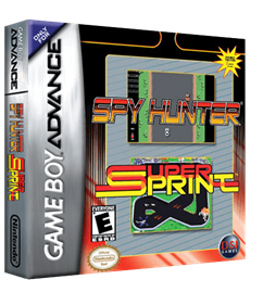 Spy Hunter / Super Sprint - Box - 3D Image