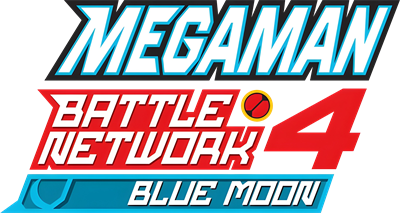Mega Man Battle Network 4: Blue Moon - Clear Logo Image