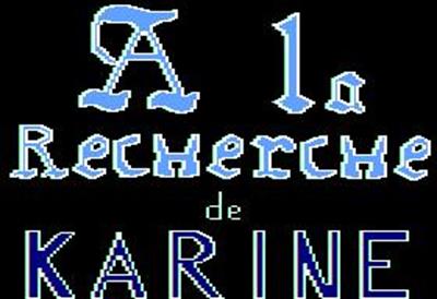 A la Recherche de Karine - Screenshot - Game Title Image