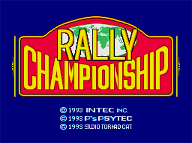 Rally Championship - Screenshot - Game Title Image