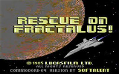 Rescue on Fractalus! - Screenshot - Game Title Image