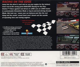 NASCAR Racing - Box - Back Image