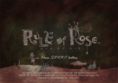 Rule of Rose - Screenshot - Game Title Image