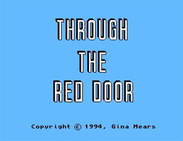 Through the Red Door - Screenshot - Game Title Image