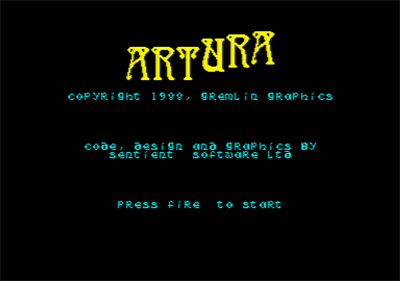 Artura - Screenshot - Game Select Image