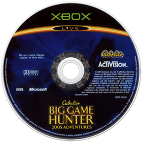Cabela's Big Game Hunter 2005 Adventures - Disc Image