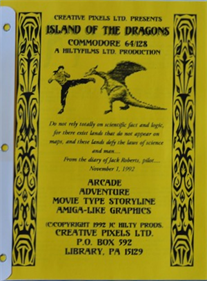 Island of The Dragons - Box - Back Image