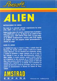 Alien - Box - Back Image
