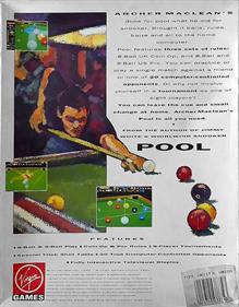 Archer MacLean's Pool - Box - Back Image