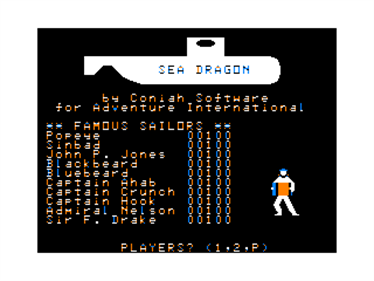 Sea Dragon - Screenshot - High Scores Image