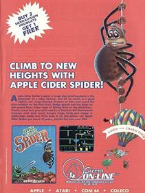 Apple Cider Spider - Advertisement Flyer - Front Image