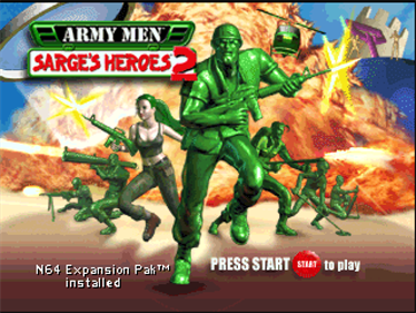 Army Men: Sarge's Heroes 2 - Screenshot - Game Title Image