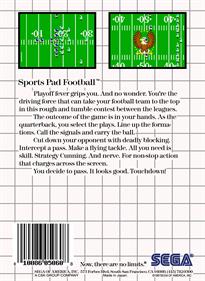 Sports Pad Football - Box - Back Image