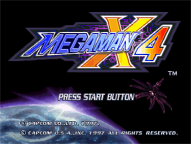 Mega Man X4 - Screenshot - Game Title Image