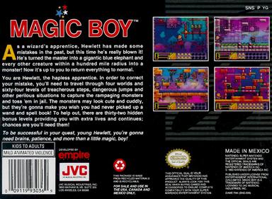Magic Boy - Box - Back Image
