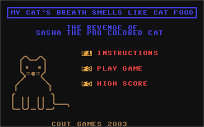 My Cat's Breath Smells Like Cat Food - Screenshot - Game Title Image