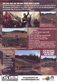 American Civil War: Take Command: Second Manassas - Box - Back Image