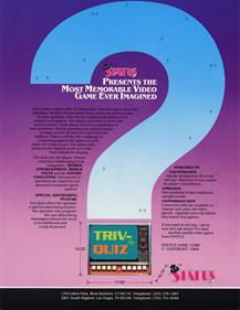 Triv Quiz - Advertisement Flyer - Front Image