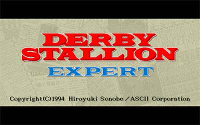 Derby Stallion Expert Kit - Screenshot - Game Title Image