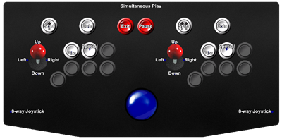 Guwange - Arcade - Controls Information Image