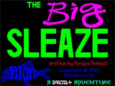 The Big Sleaze - Screenshot - Game Title Image