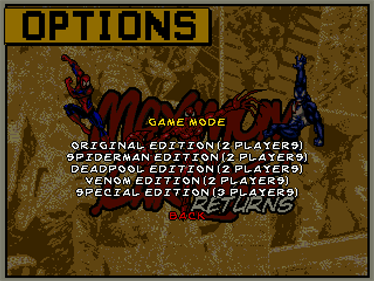 Maximum Carnage Returns: Bloodline Edition - Screenshot - Game Select Image