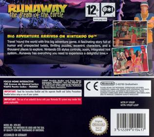 Runaway: The Dream of the Turtle - Box - Back Image