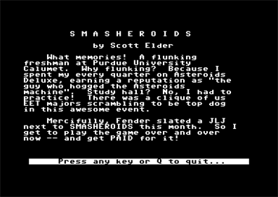 Smasheroids - Screenshot - Game Title Image