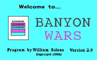 Banyon Wars - Screenshot - Game Title Image