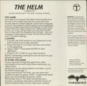 The Helm - Arcade - Controls Information Image