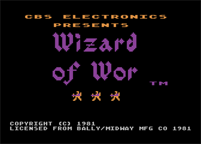 Wizard of Wor - Screenshot - Game Title Image
