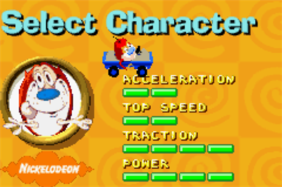 Nicktoons Racing - Screenshot - Game Select Image