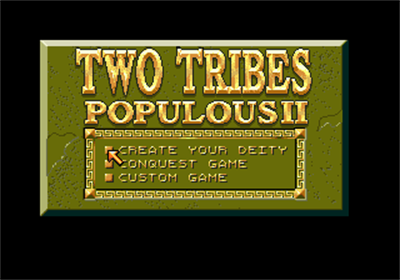 Two Tribes: Populous II - Screenshot - Game Title Image