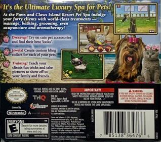 Paws & Claws: Pampered Pets 2 - Box - Back Image
