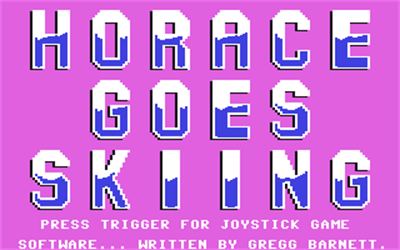 Horace Goes Skiing - Screenshot - Game Title Image