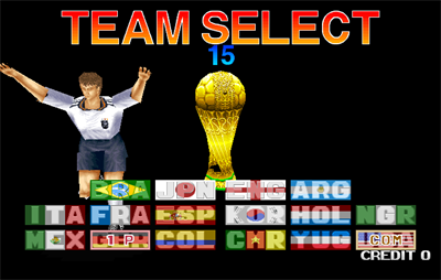 Tecmo World Cup '98 - Screenshot - Game Select Image