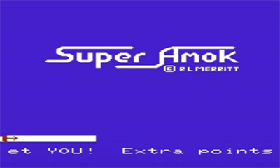 Super Amok - Screenshot - Game Title Image