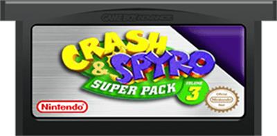 Crash & Spyro Superpack: Spyro Orange: The Cortex Conspiracy / Crash Bandicoot Purple: Ripto's Rampage - Fanart - Cart - Front