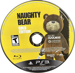 Naughty Bear Gold Edition - Disc Image