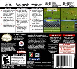 FIFA Soccer 08 - Box - Back Image