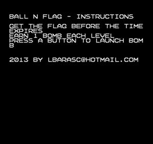 Ball'N'Flag - Screenshot - Game Title Image