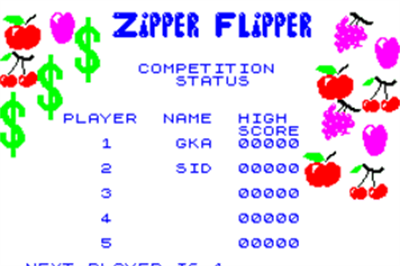 Zipper Flipper - Screenshot - High Scores Image