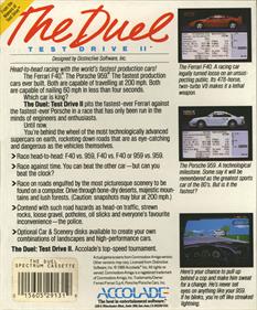 The Duel: Test Drive II - Box - Back Image