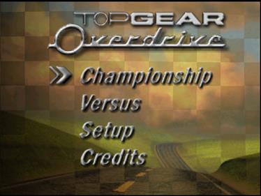 Top Gear Overdrive - Screenshot - Game Title Image