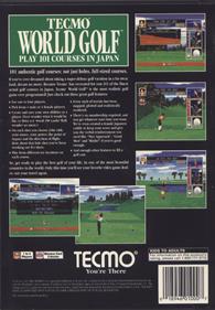 Tecmo World Golf - Box - Back Image