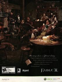 Fable II - Advertisement Flyer - Front Image