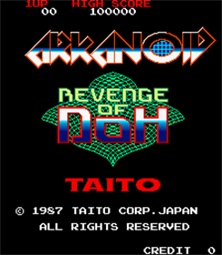 Arkanoid: Revenge of DOH - Screenshot - Game Title Image